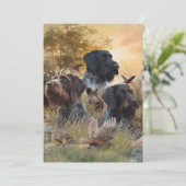 Versatile Jagdhunde Einladung (Stehend Vorderseite)