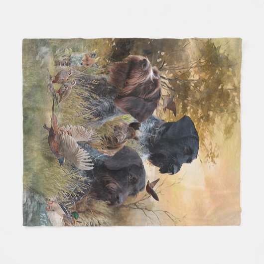 Versatile Jagdhunde Fleecedecke (Vorderseite (Horizontal))