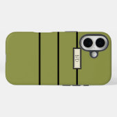 Versatile Stylische Mit Monogramm Moderne Gelbgrün Case-Mate iPhone Hülle (Rückseite (Horizontal))