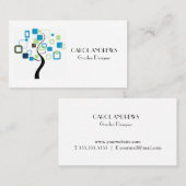 Versatile Tree Design Business Card Visitenkarte (Vorne/Hinten)
