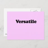 VERSATILER T - SHIRT POSTKARTE (Vorne/Hinten)