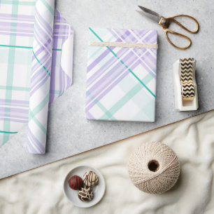 Versatisches Pastell-Kariertes Wrapping-Papier Geschenkpapier