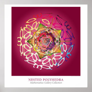 Verschachtelte Polyeder Poster