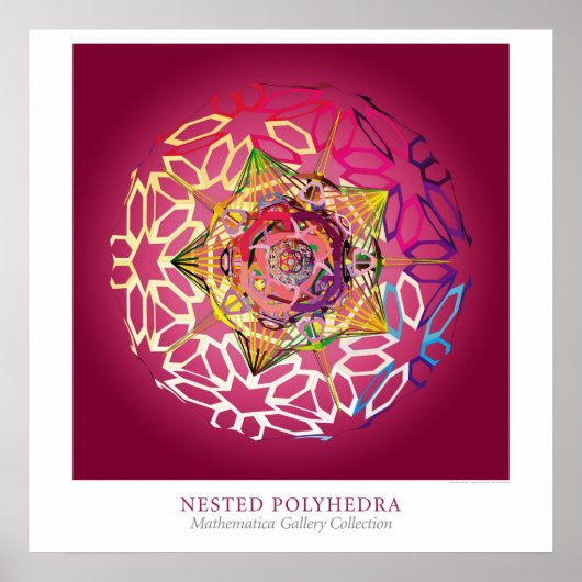 Verschachtelte Polyeder Poster (Vorne)
