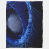 Verschachtelte Schleifen Fleecedecke (Vorderseite)