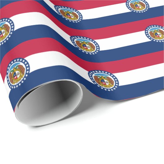 Verschachteltes Muster von Missouri Geschenkpapier (Rolleneckpunkt)