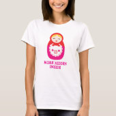 Verschachtelung babushka Puppen-Rosa-T - Shirt (Vorderseite)