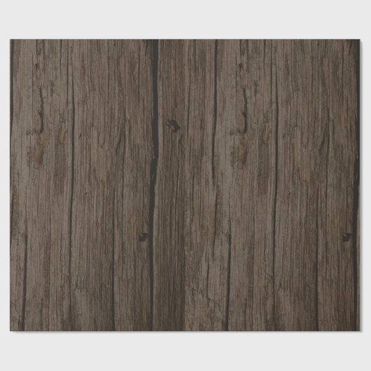 Verschalt rustikales Holz verwitterte Scheune Geschenkpapier (Flach)