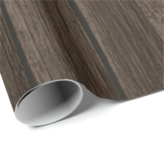 Verschalt rustikales Holz verwitterte Scheune Geschenkpapier (Rolleneckpunkt)