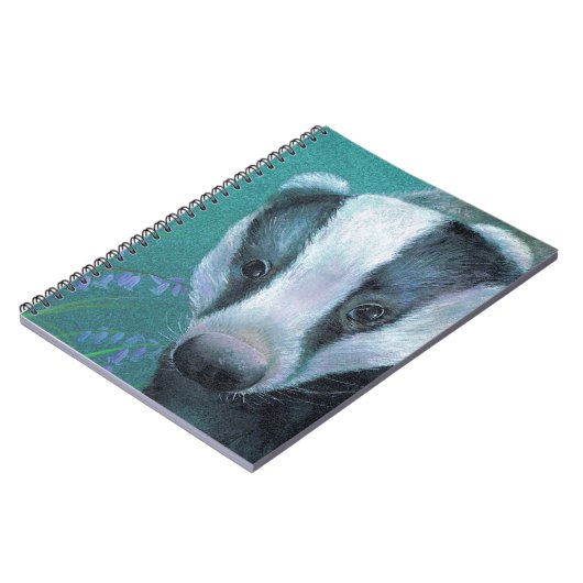 Verschalung in Bluebell-Wäldern, Kunstheft Notizblock (Linke Seite)