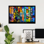 Verschärfte Streifen Poster (Heimbüro)