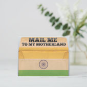 Verschicken Sie mich nach Indien Postkarte (Stehend Vorderseite)