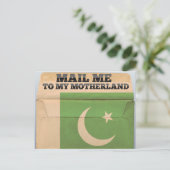 Verschicken Sie mich nach Pakistan Postkarte (Stehend Vorderseite)