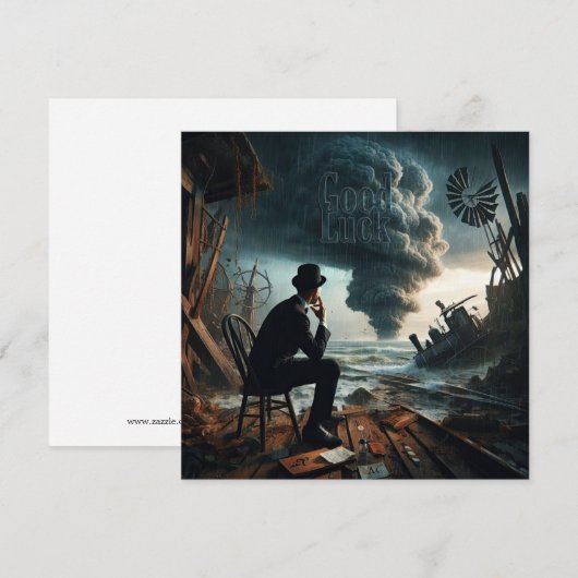 verschickt mitteilungskarte (Vorne/Hinten)