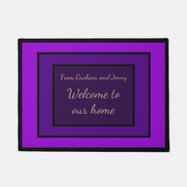 Verschieben der aktuellen Lila Personalisierten Wi Fußmatte