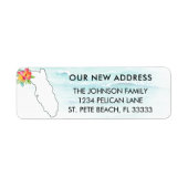 Verschieben der Ankündigung Florida Karte Rücksend (Vorne)