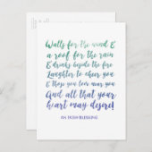 Verschieben der Ankündigung Irish Sessing Postcard (Vorne/Hinten)