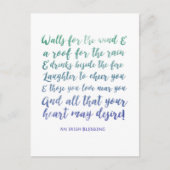 Verschieben der Ankündigung Irish Sessing Postcard (Vorderseite)