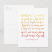 Verschieben der Ankündigung Irish Sessing Postcard (Vorne/Hinten)