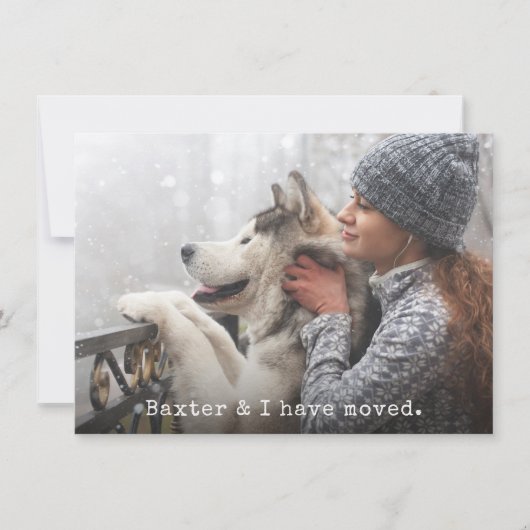 Verschieben der Ankündigung mit Ihrem Haustier hin (Vorderseite)