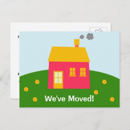 Verschieben der Ankündigung Postkarte (Vorne/Hinten)