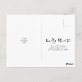 Verschieben der Ankündigung Postkarte mit Grün (Rückseite)