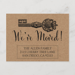 Verschieben der Ankündigung Postkarte - Vintager S