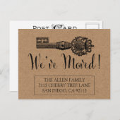 Verschieben der Ankündigung Postkarte - Vintager S (Vorne/Hinten)