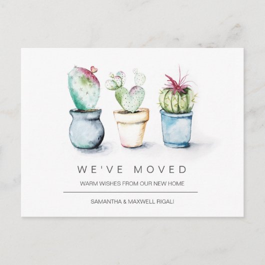 Verschieben der Ankündigung Postkarten Wasserfarbe (Vorderseite)