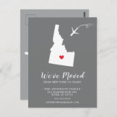 Verschieben der Ankündigungs-Staat IDAHO Postkarte (Vorne/Hinten)