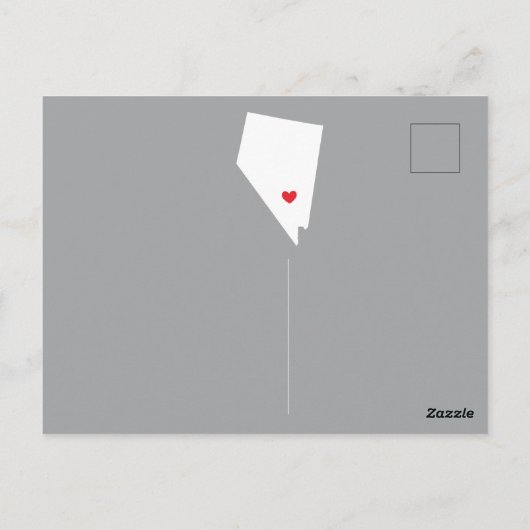 Verschieben der Ankündigungs-Staat NEVADA Postkart Postkarte (Rückseite)