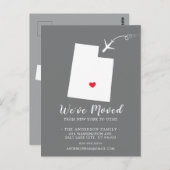 Verschieben der Ankündigungs-Staat UTAH Postkarte (Vorne/Hinten)