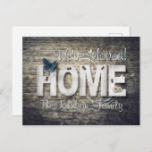 Verschieben der Benachrichtigung neue Adresse Rust Postkarte (Vorne/Hinten)