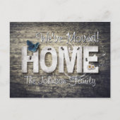 Verschieben der Benachrichtigung neue Adresse Rust Postkarte (Vorderseite)