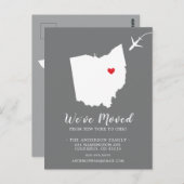 Verschieben des Announcement-Staat OHIO Postkarte (Vorne/Hinten)