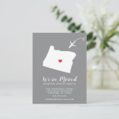 Verschieben des Announcement-Staat OREGON Postkart Postkarte (Stehend Vorderseite)