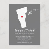 Verschieben des Announcement-Staat VERMONT Postkar Postkarte (Vorderseite)