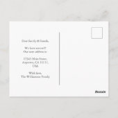 Verschieben des Fotos der Latitude Longitude-Famil Postkarte (Rückseite)