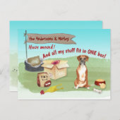 Verschieben des Niedlichen Boxerdogs unsere neue Z Postkarte (Vorne/Hinten)