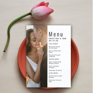 Verschieben eines Fotos Menükarte