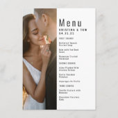 Verschieben eines Fotos Menükarte (Vorderseite)