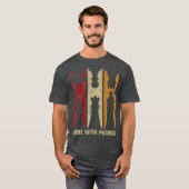 Verschieben mit Zielschachspieler Vintag T-Shirt (Vorne ganz)