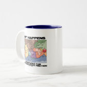 Verschieben Sie sich geschieht wird vorbereitet Zweifarbige Tasse (Vorderseite Links)