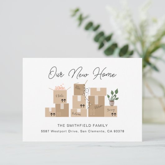 Verschieben von Boxen Neue Adresse und Ankündigung (Stehend Vorderseite)