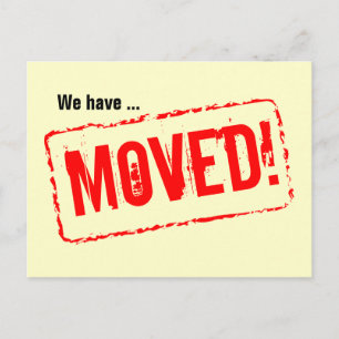 Verschieben von Postkarten mit roter Briefmarke