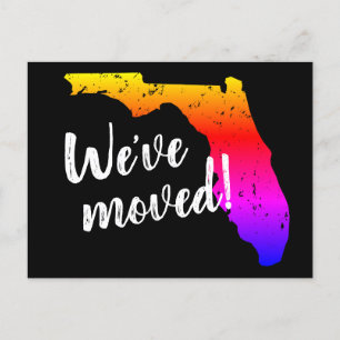 Verschieben von Postkarten mit Vintagem Florida-St