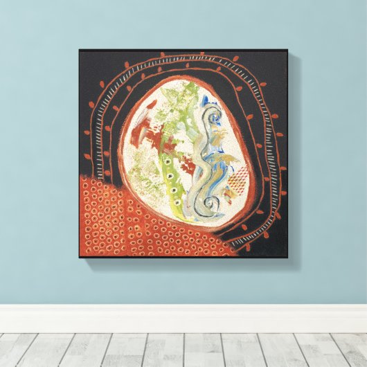 Verschieben von Räumen 1 Leinwand ummantelter Druc (Insitu (Holzboden))