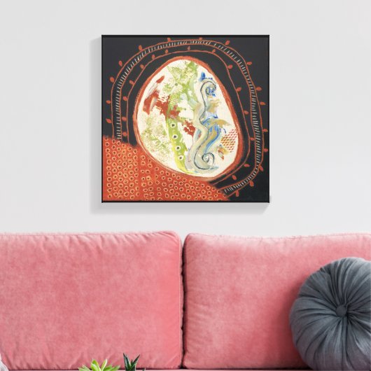 Verschieben von Räumen 1 Leinwand ummantelter Druc (Insitu (Wohnzimmer))