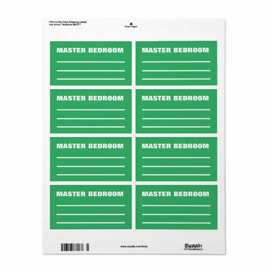 Verschieben von Verpackungsetiketten (Vorne)