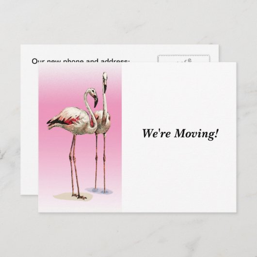 Verschieben - Zuhause ändern - Postkarte (Vorne/Hinten)
